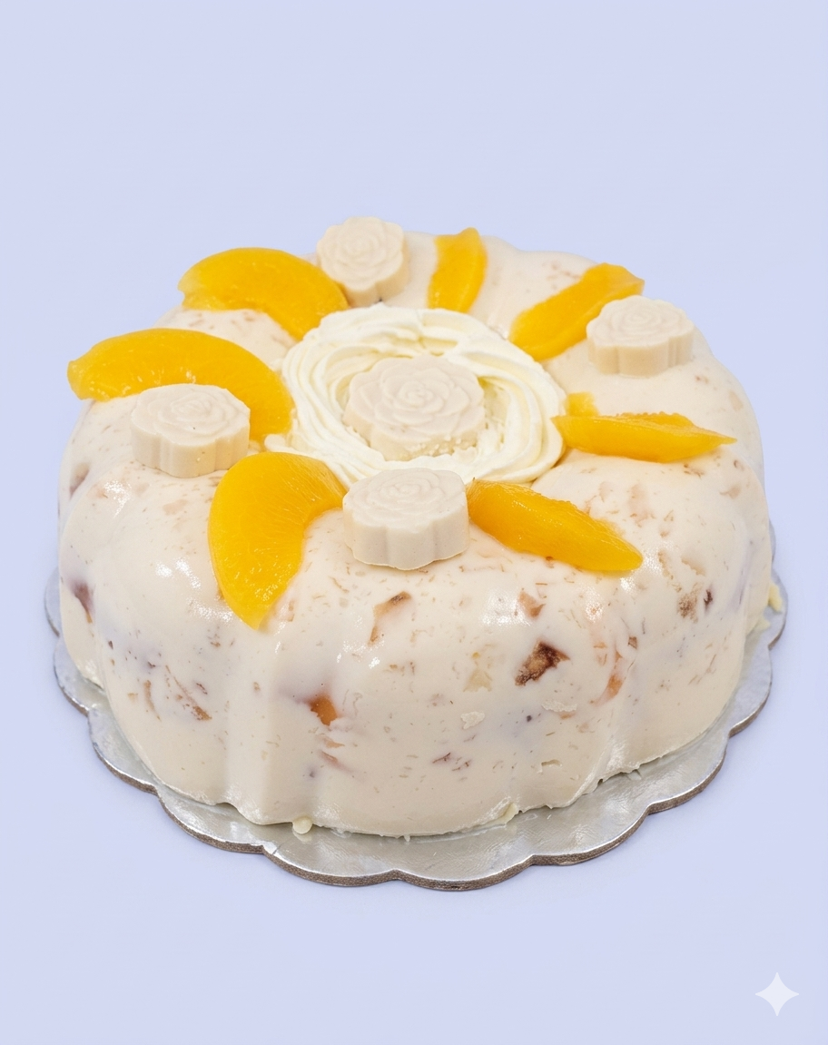 Gelatina encapsulada de durazno